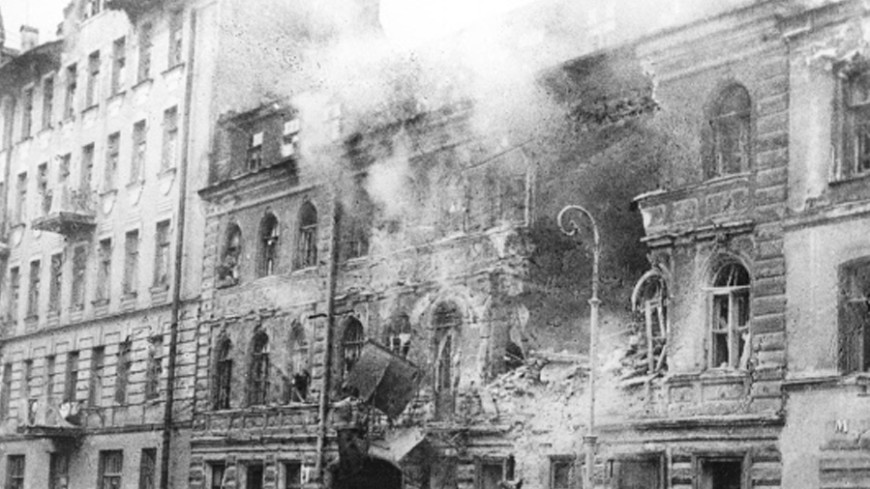 Пожар в блокадном Ленинграде